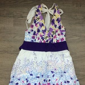 Halter flowery dress